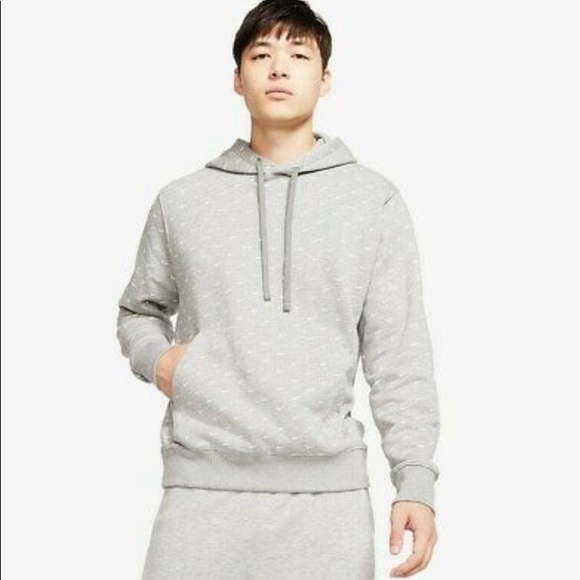 Nike Other - MENS NIKE GREY ALLOVER SWOSH PRINT HOODIE